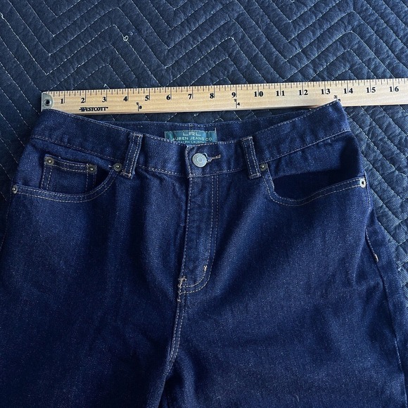 LRL Lauren Ralph‎ Lauren Jeans Womens Size 4 Dark Wash Bootcut Mid Rise Classic - Picture 9 of 13